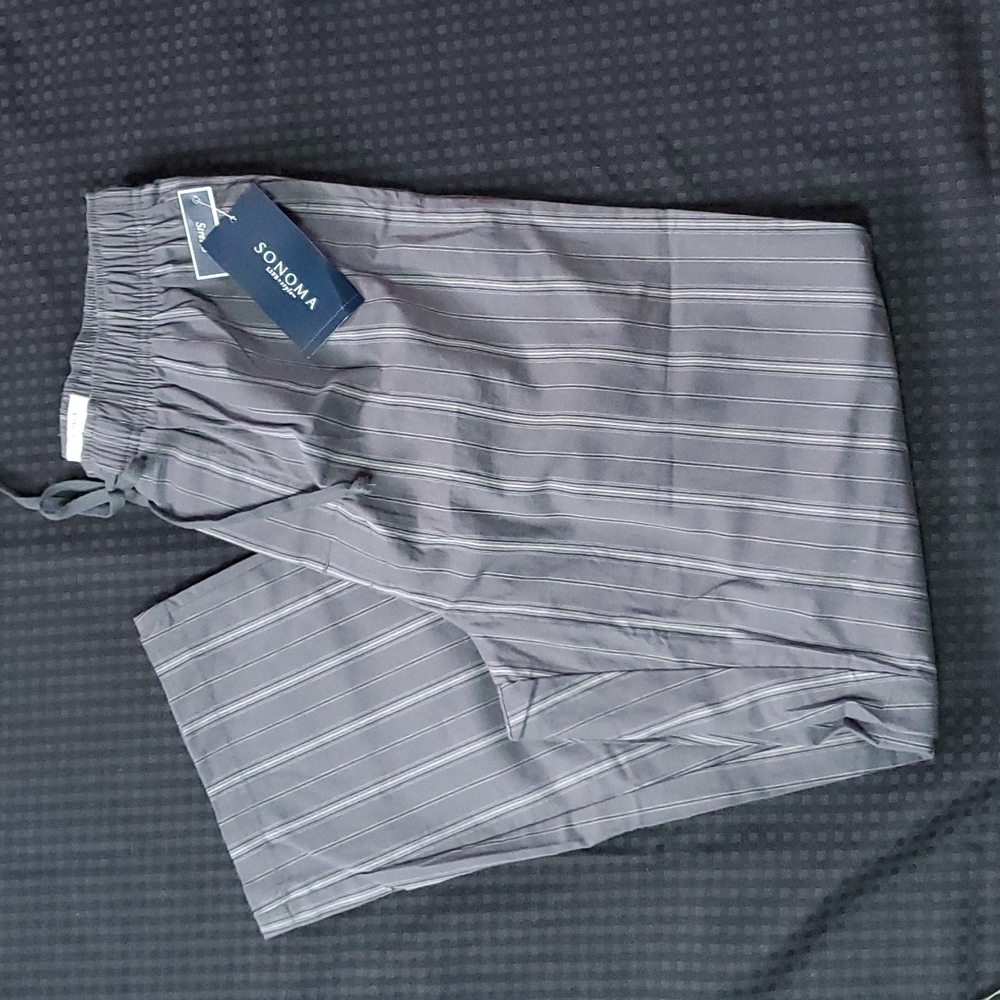 Sonoma, grey, sleepwear, boxers, size medium, elastic waist, pockets